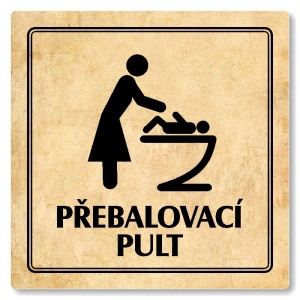 Přebalovací pult, 148x148mm, pergamen, Utah
